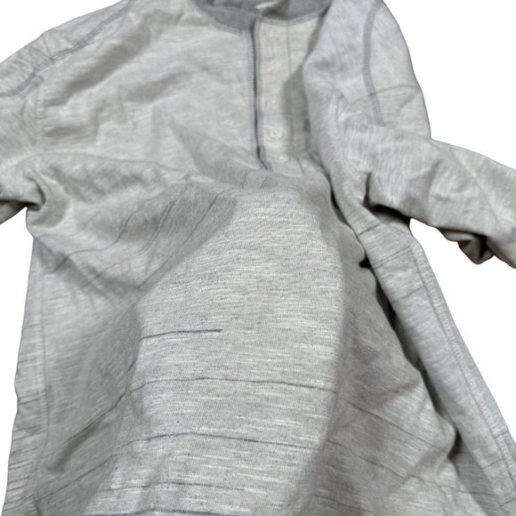 Carbon 2 Cobalt Men's Sz M Medium Light Gray Long Sleeve Shirt w Elbow Patch - Picture 6 of 13